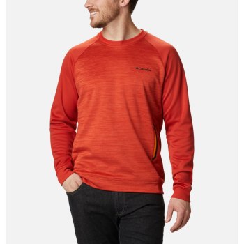 Columbia Sweater Heren, Tech Trail Midlayer Crew Rood, 69EMKTDBX